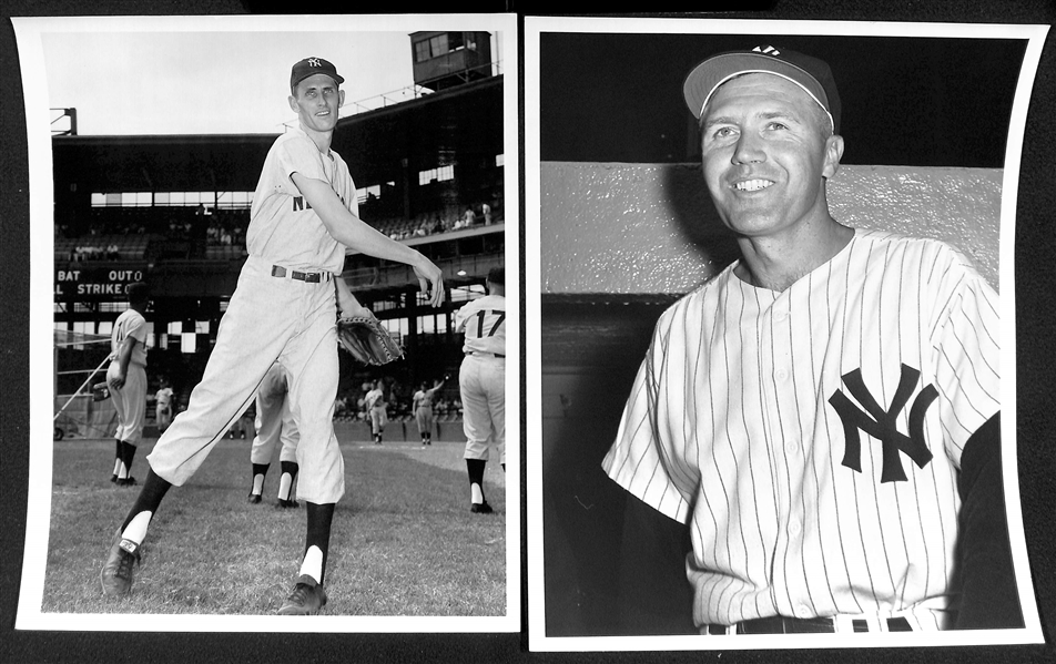 Lot of (15) Don Wingfield 1950s-1960 New York Yankees 8x10 Type 1 Photos (w. Original Envelope From Wingfield)